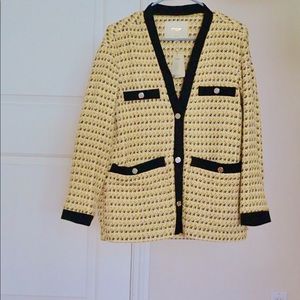 Maje tweed Cardigan size 2 (Fit like 4-6 US)
